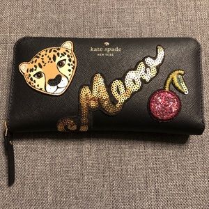 Kate Spade Run Wild Leopard Neda Wallet